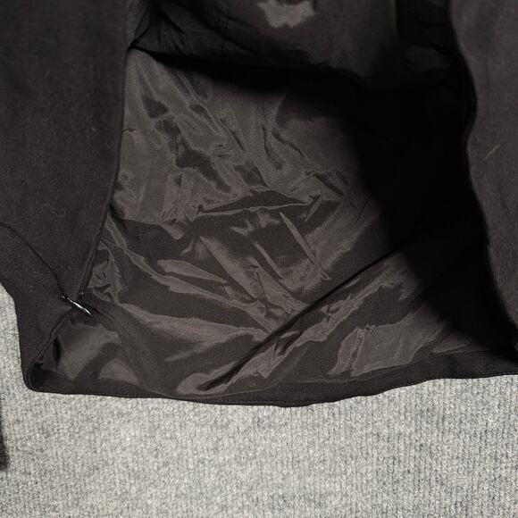 Doncaster Sz 10 Asymmetrical Zipper Moto Jacket Black Rayon Nylon Blend Stretch - Picture 3 of 8